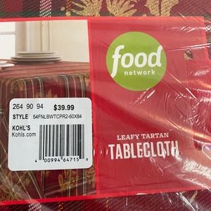 Food Network-Leafy Tartan Tablecloth